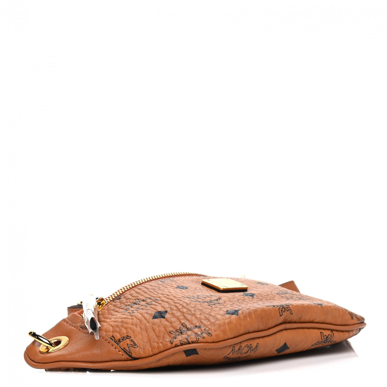 MCM Visetos Stark Belt Bag Cognac 3 of 4