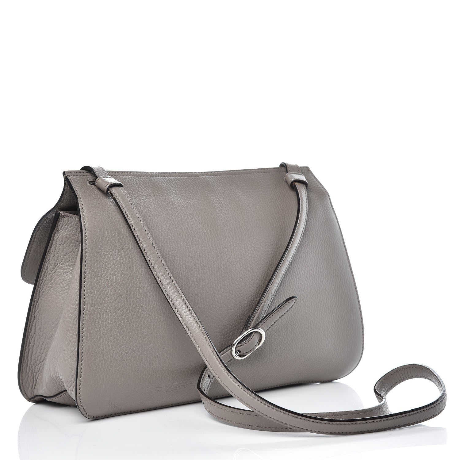 Gucci Cellarius Calfskin Medium Bamboo Daily Flap Shoulder Bag Storm Grey 2 of 11