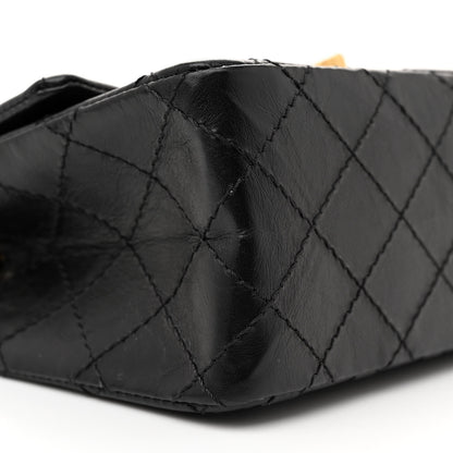 Chanel Aged Calfskin Quilted 2.55 Reissue Mini Flap Black 9 of 11