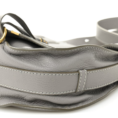 Chloe Calfskin Medium Marcie Round Crossbody Bag Cashmere Grey 10 of 15