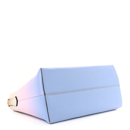 Fendi X JOSHUA VIDES Vitello Century Sfumato Medium By The Way Boston Bag Ghiaia Rosa Azzurro 4 of 17