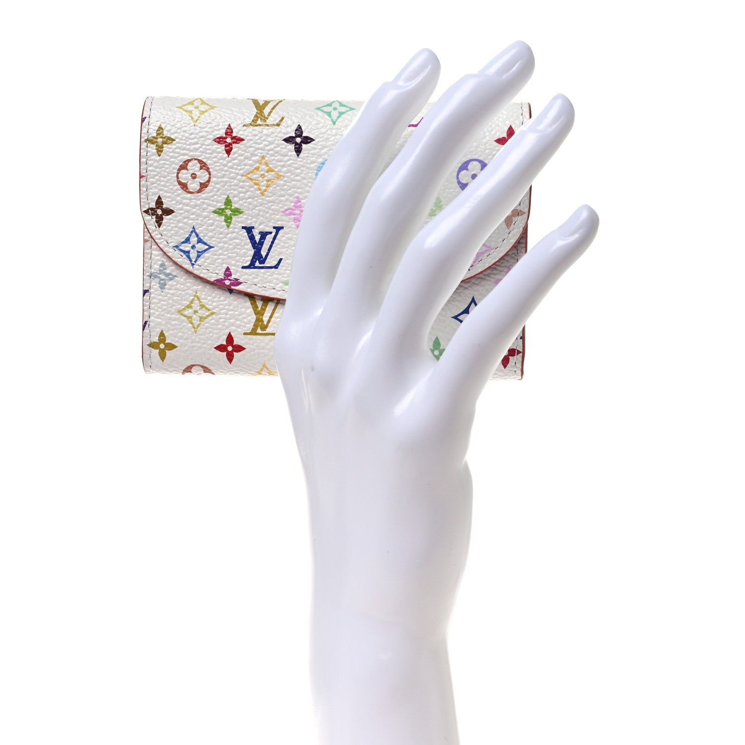 Louis Vuitton LV X TM Monogram Multicolor Rosalie Coin Purse White Kawaii Pink 2 of 7