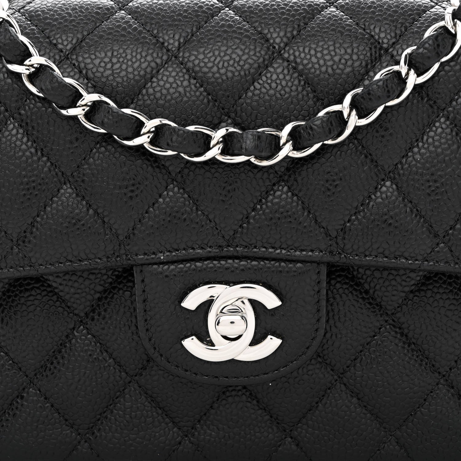 Chanel Caviar Quilted Small Double Flap Black 7 of 9