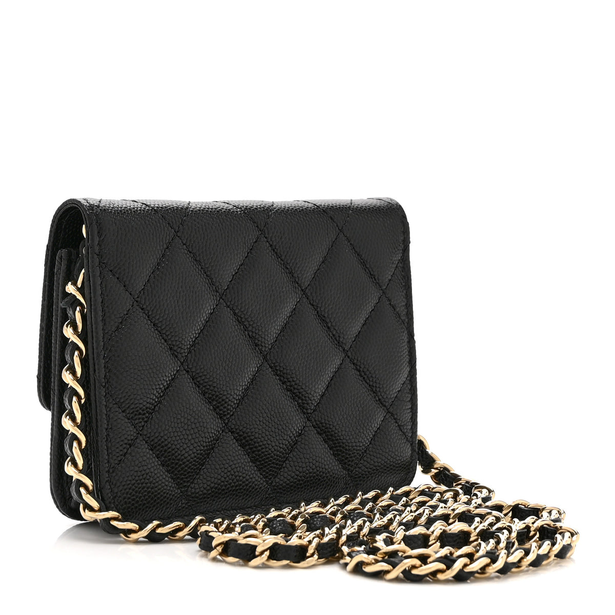 Chanel Caviar Quilted Mini Chain Bag Black 3 of 12