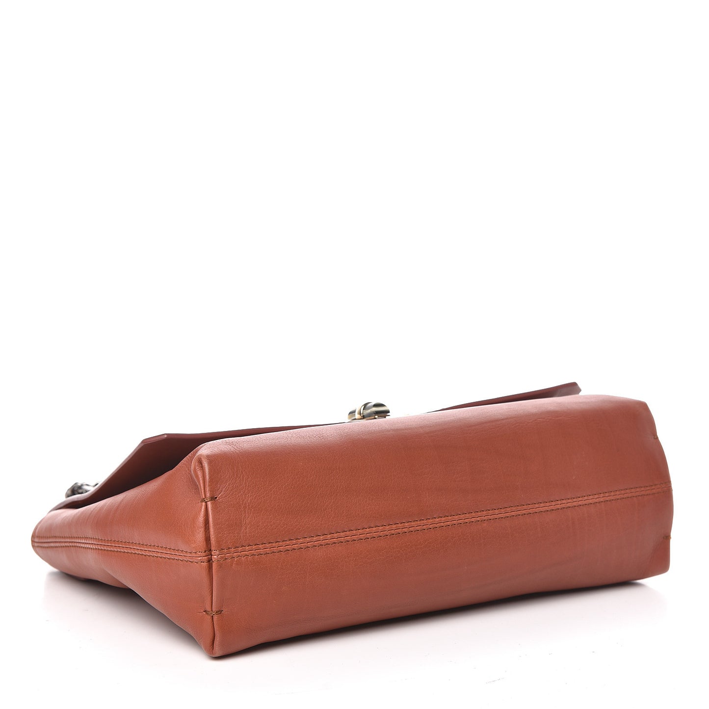 Calfskin Medium Happy Shoulder Bag Beige