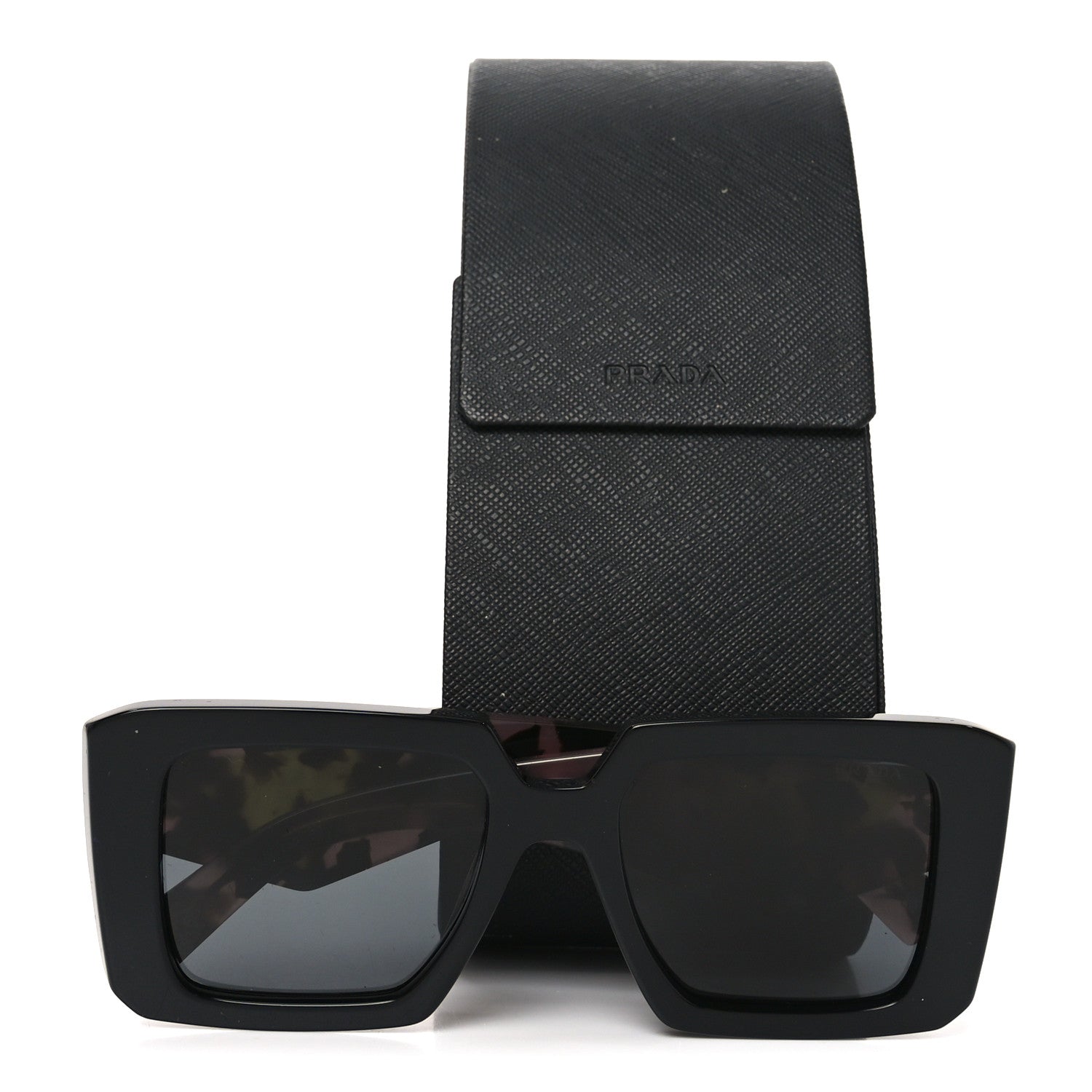 Prada Acetate Symbole Sunglasses SPR 23Y Slate Grey 7 of 7