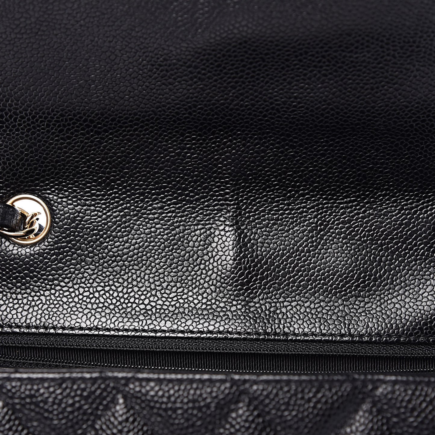 Caviar Quilted Jumbo Single Flap Black