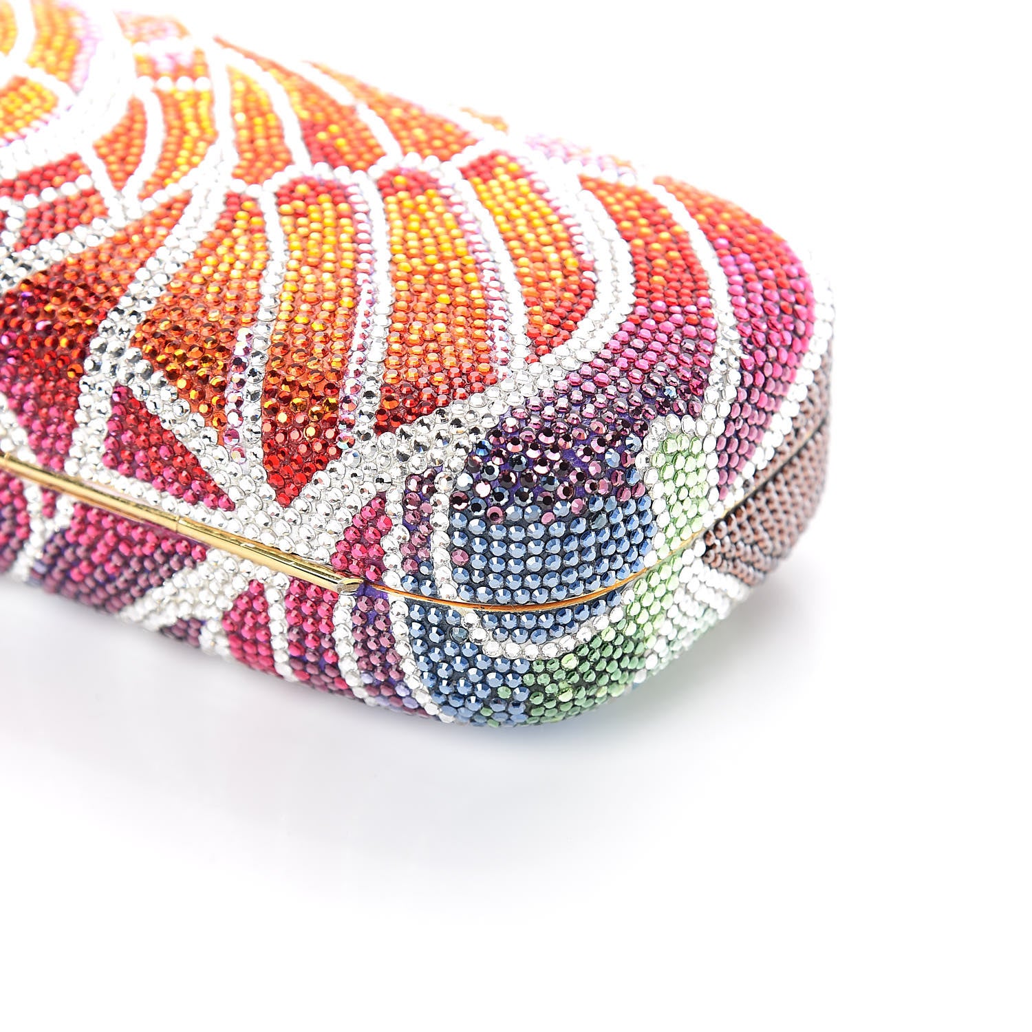 Judith Leiber Swarovski Crystal Butterfly Wing Minaudiere Clutch 8 of 8