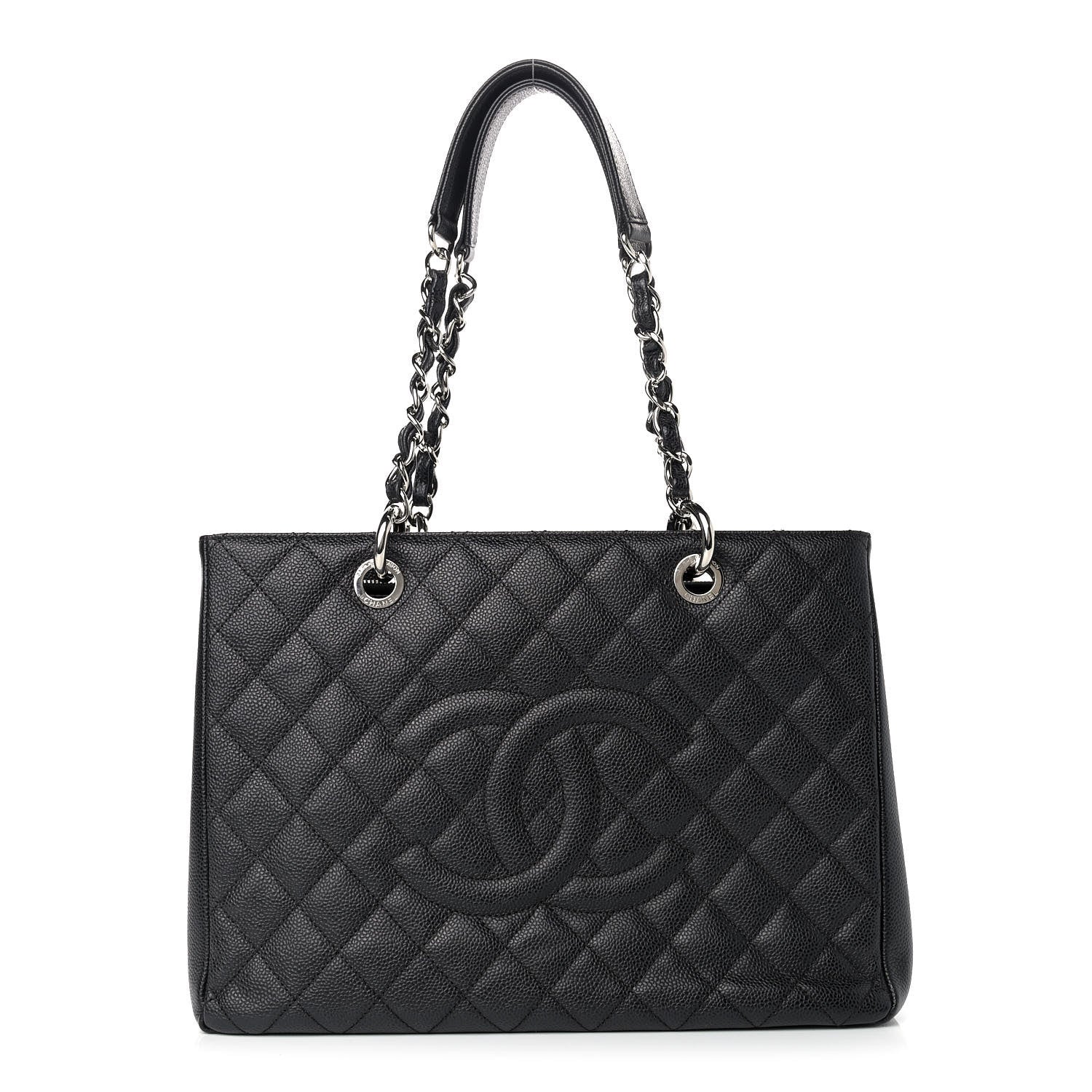 Chanel Caviar Quilted Grand Shopping Tote GST Black 1 of 10