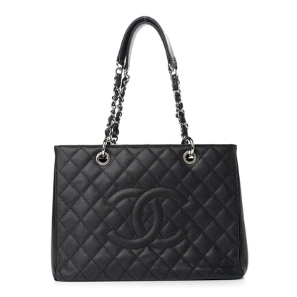Chanel Caviar Quilted Grand Shopping Tote GST Black 1 of 10