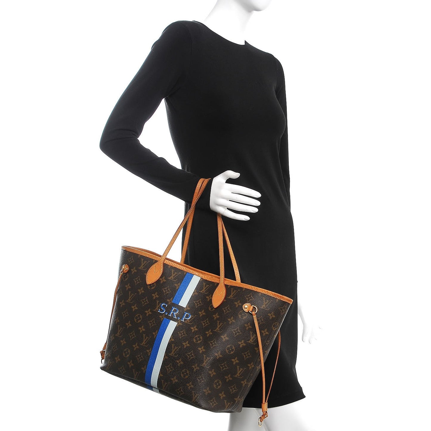 Monogram My LV Heritage Neverfull MM Blue De France Gris