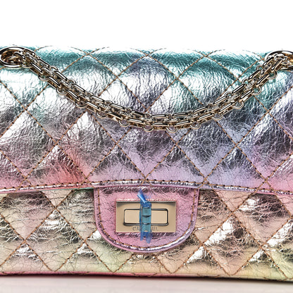Chanel Metallic Goatskin Quilted Mini 2.55 Reissue Flap Multicolor 9 of 10