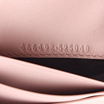 Gucci Calfskin Matelasse GG Marmont Card Case Wallet Perfect Pink 6 of 7