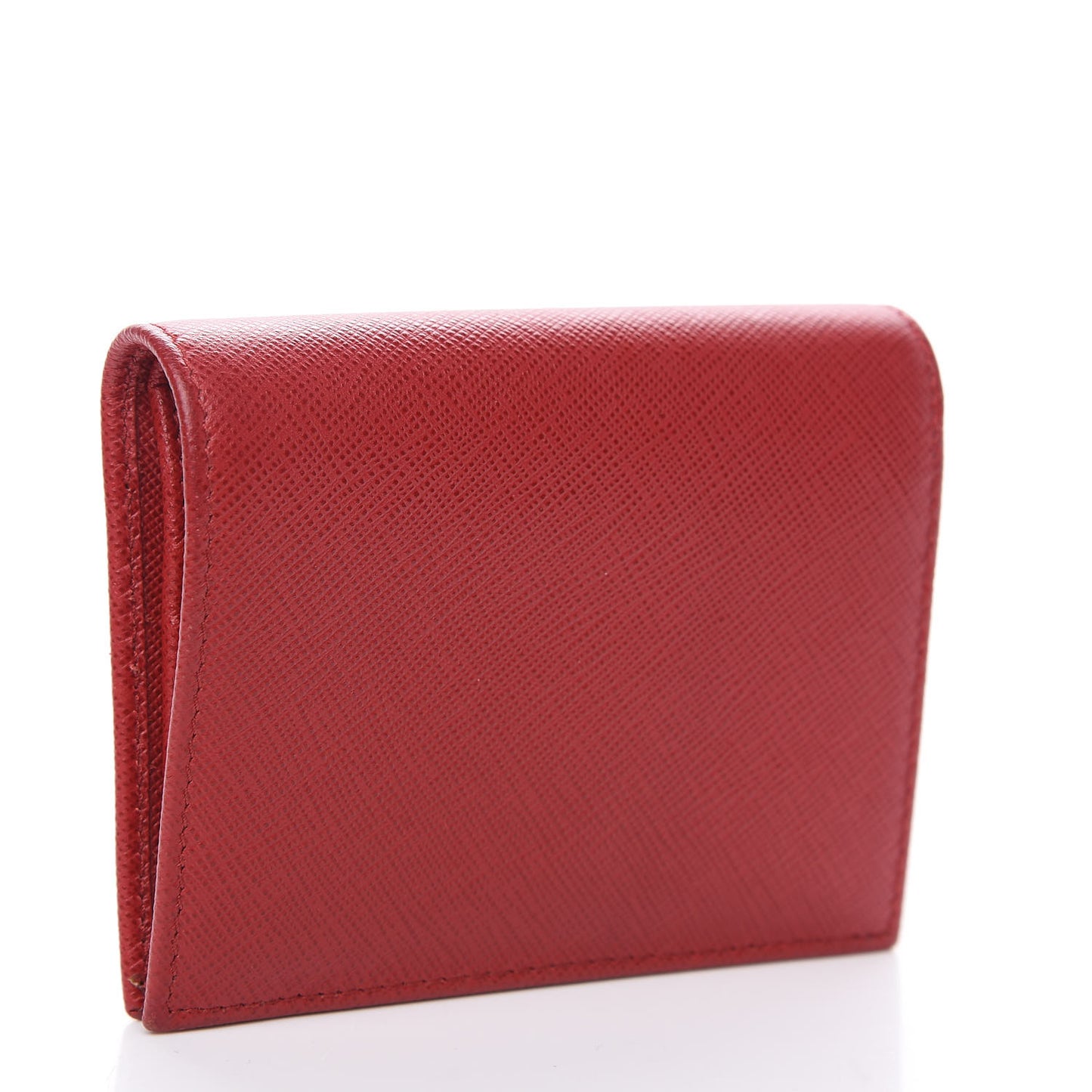Saffiano Metal Bi-Fold Wallet Fuoco