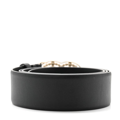 Chanel Pearl Crystal Sparkling Pearls CC Belt 85 34 Black 2 of 5