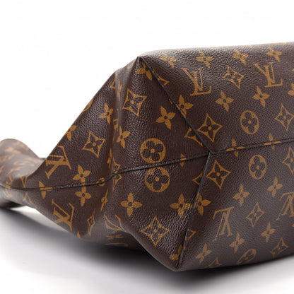 Louis Vuitton Monogram Flower Hobo Black 6 of 9