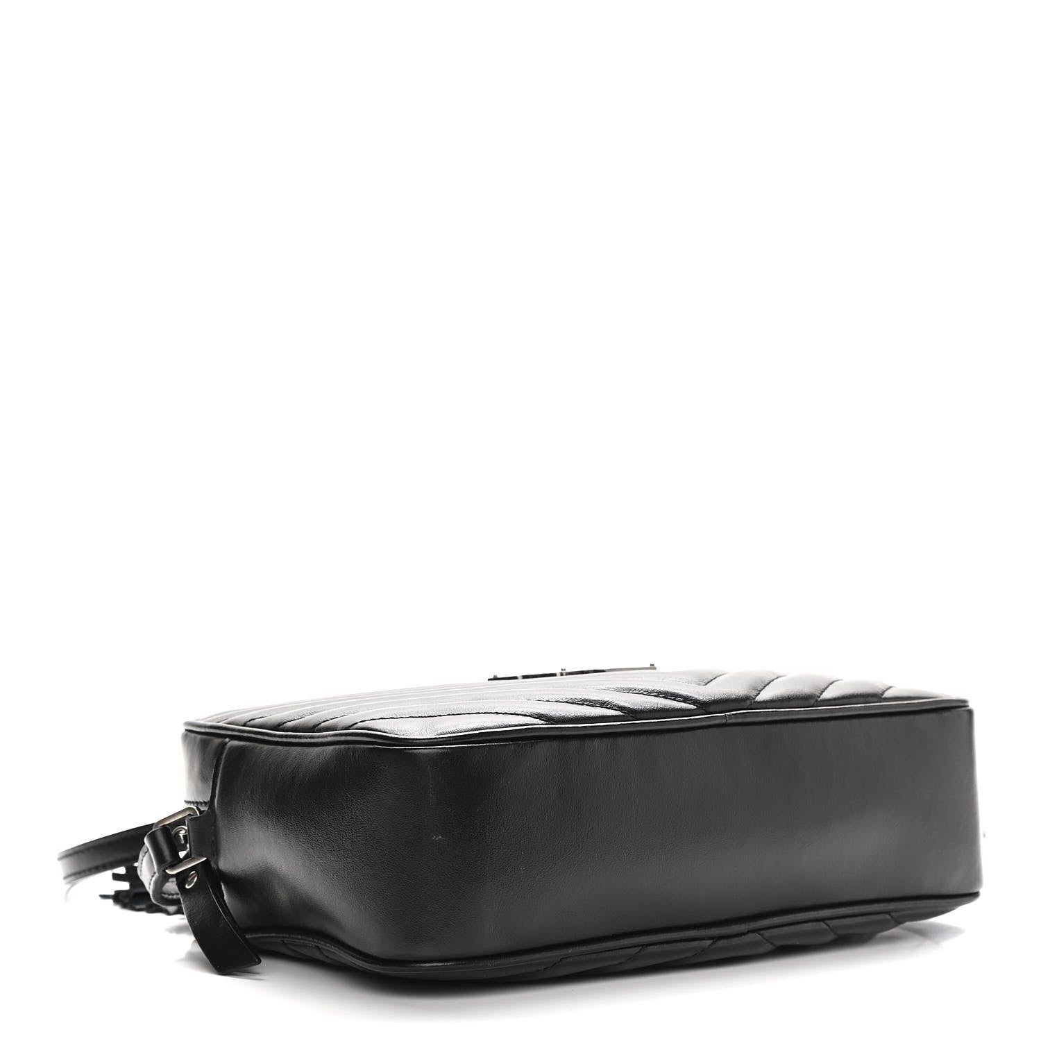 Saint Laurent Calfskin Matelasse Monogram Lou Camera Bag Black 4 of 12