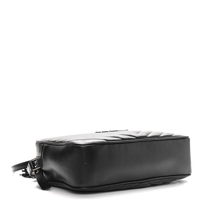 Saint Laurent Calfskin Matelasse Monogram Lou Camera Bag Black 4 of 12
