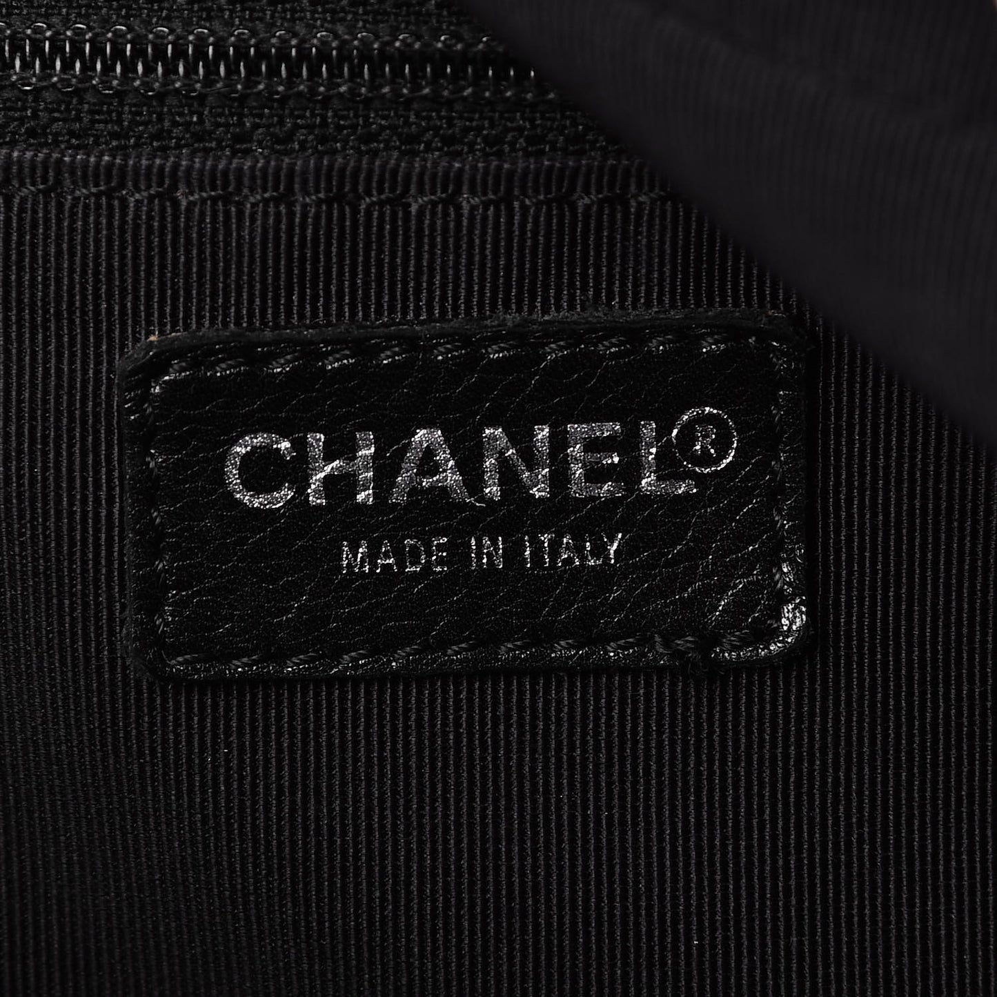 Caviar Quilted Bowler Black