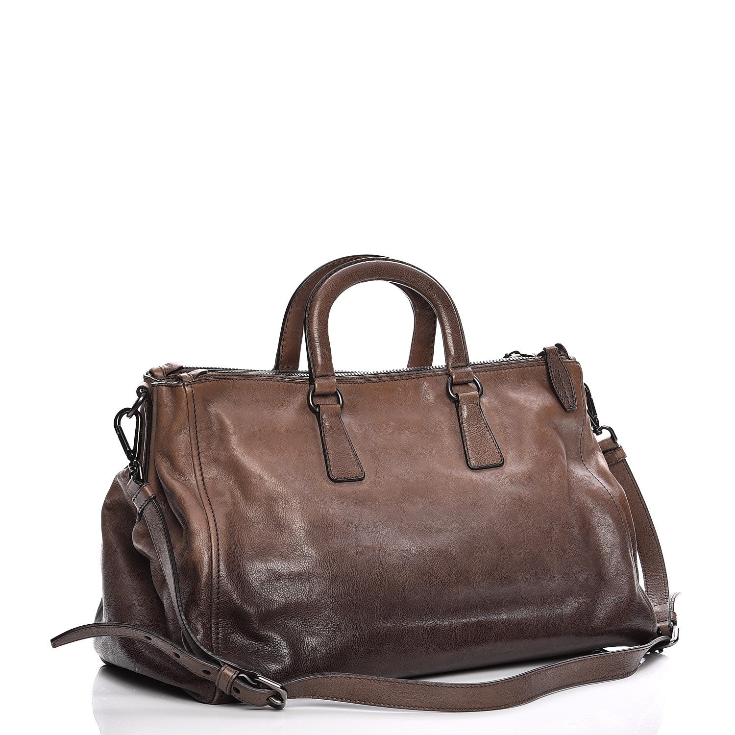 Prada Glace Calf Ombre Bauletto Argilla Sfumato 4 of 12