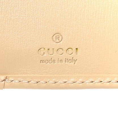 Gucci Boarded Plutone Calfskin Horsebit 1955 Tri Fold Wallet Bubble Tea 7 of 9