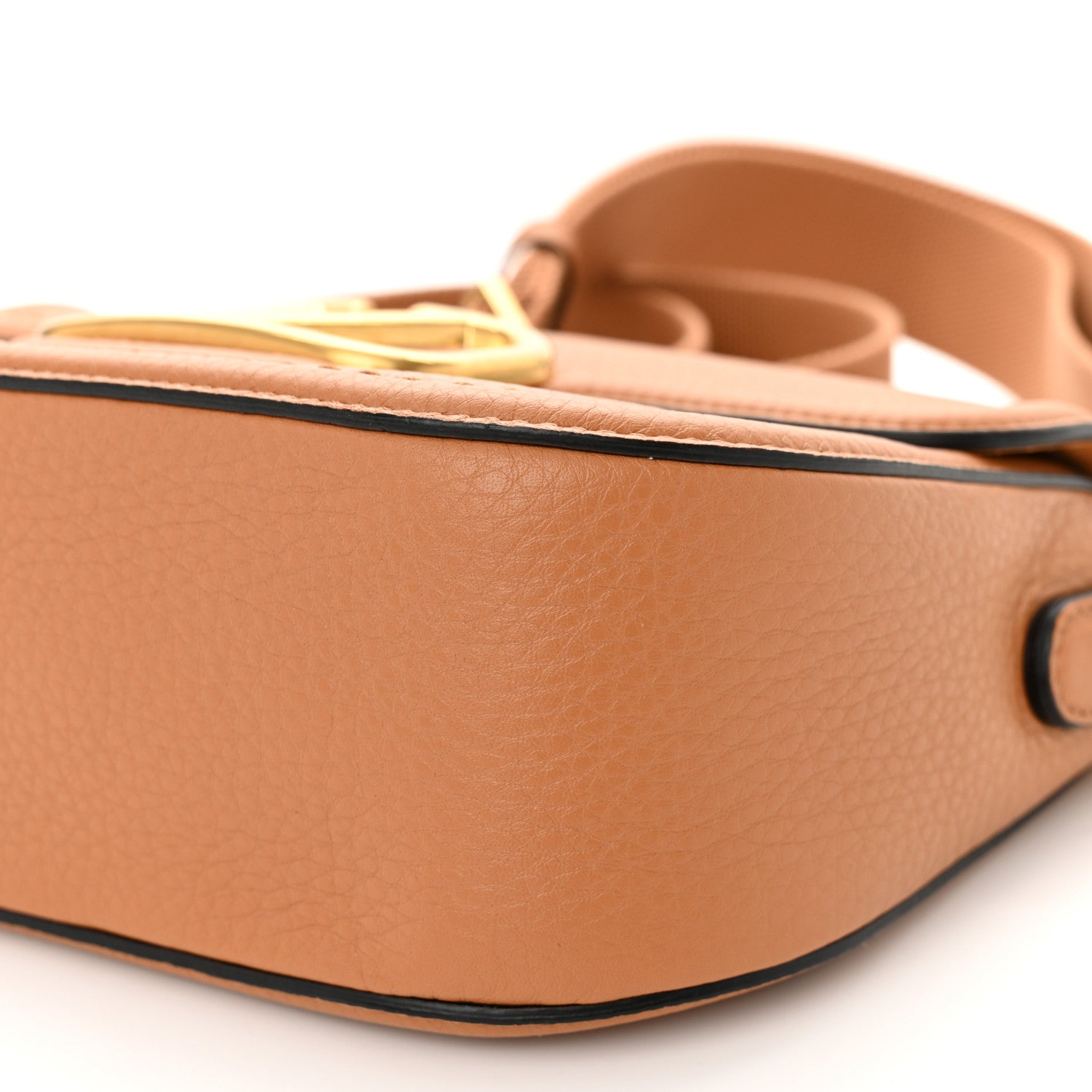 Valentino Garavani Soft Grainy Calfskin Alltime Shoulder Bag Almond Beige 9 of 10