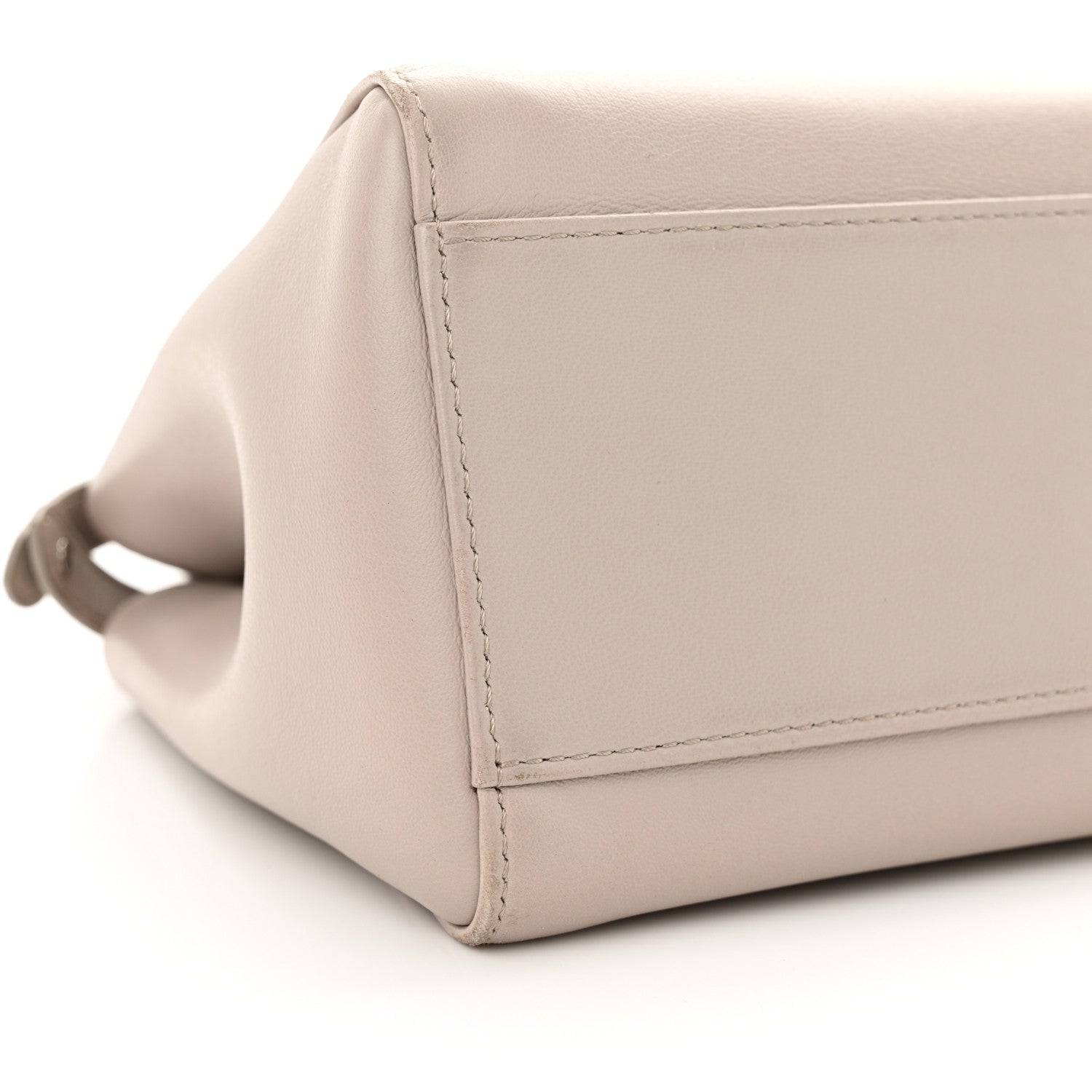 Fendi Nappa Colorblock Mini Peekaboo Iconic Satchel Grigio Polvere Carbone Bloody Mary 9 of 18