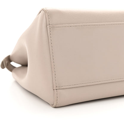 Fendi Nappa Colorblock Mini Peekaboo Iconic Satchel Grigio Polvere Carbone Bloody Mary 9 of 18