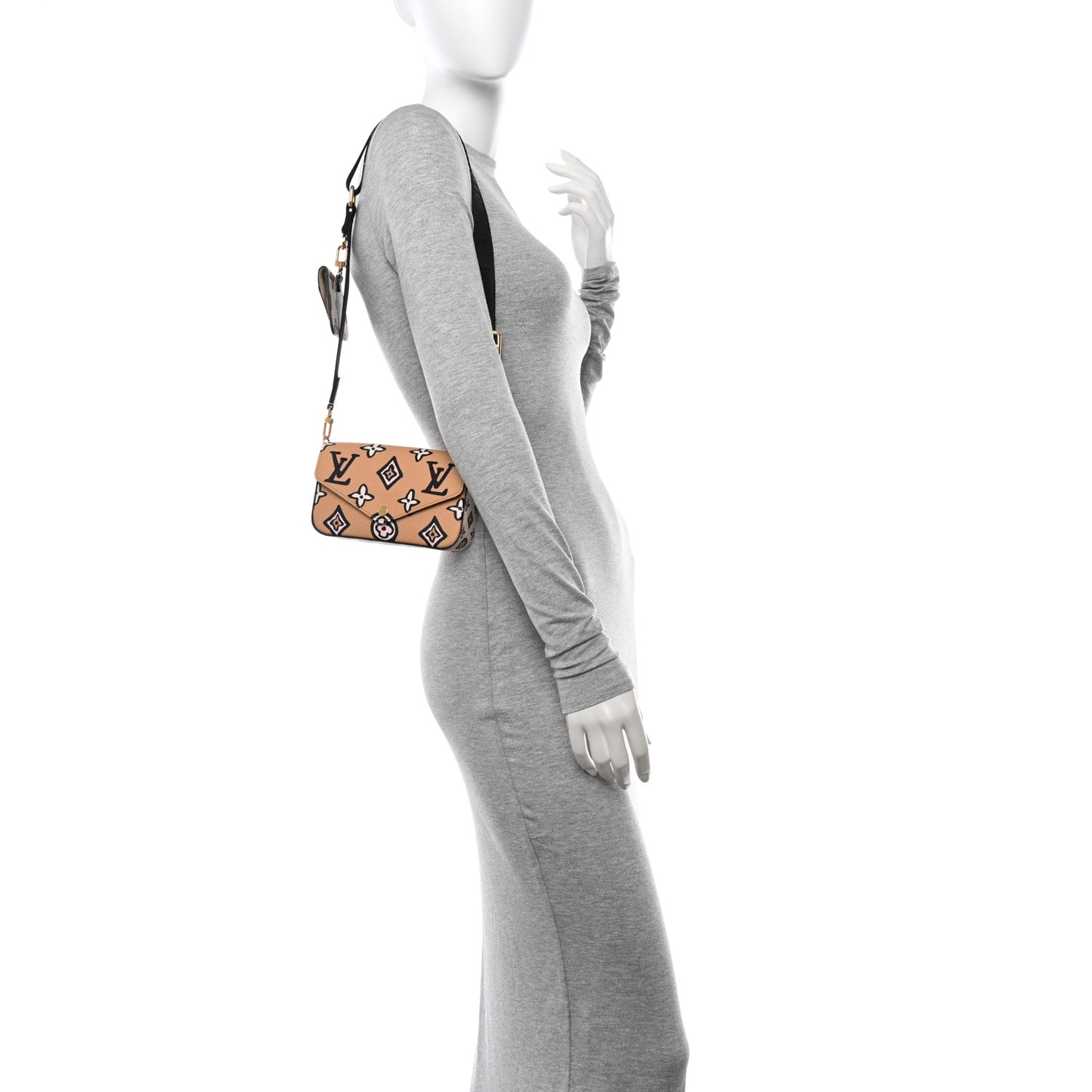 Monogram Wild At Heart Felicie Strap & Go Arizona Creme