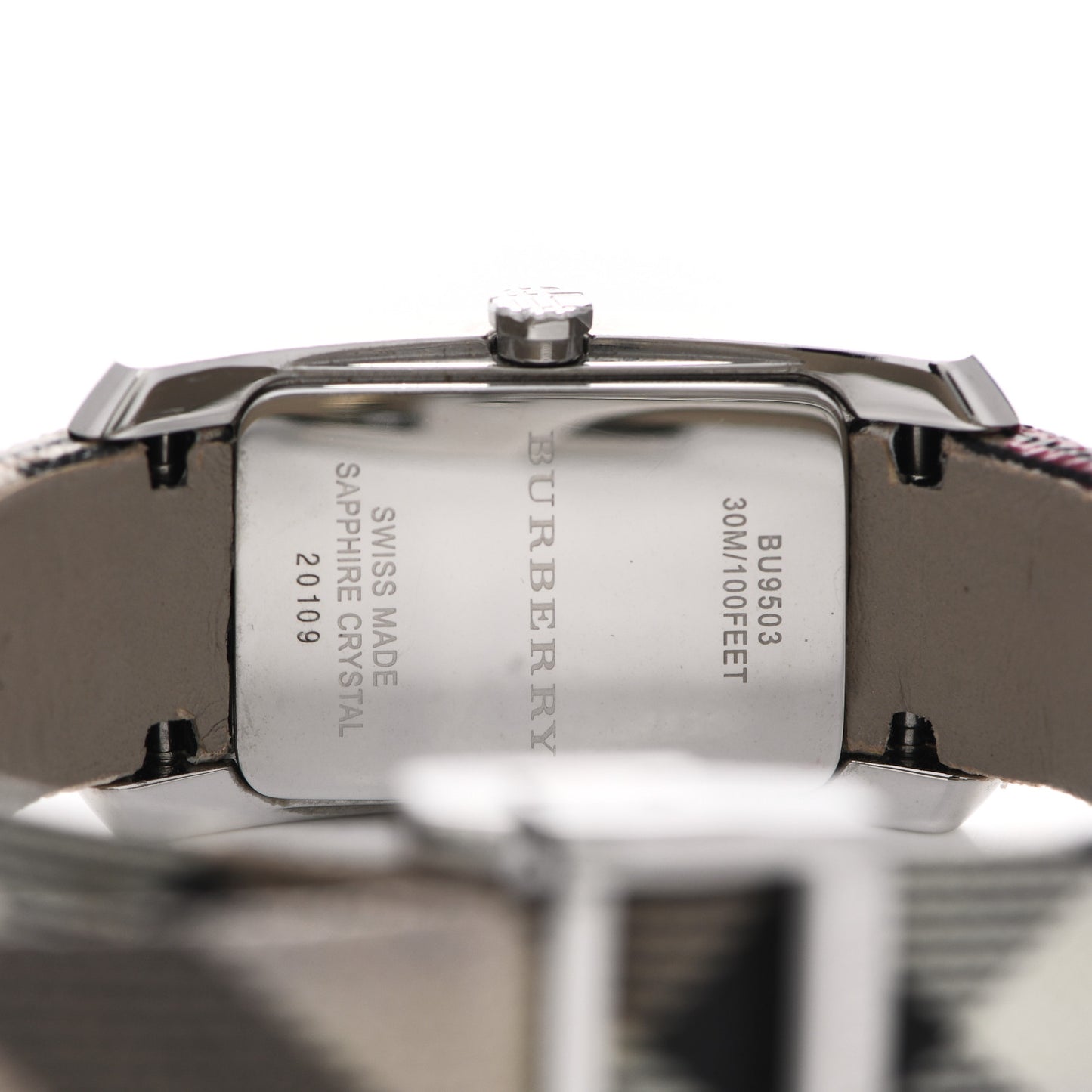 Stainless Steel Calfskin 20mm Heritage Nova Check Quartz Watch BU9503