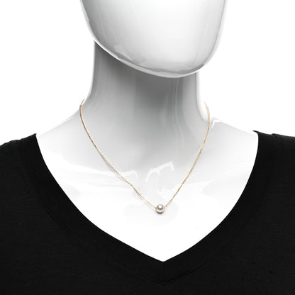 Mikimoto 18K Yellow Gold Akoya Pearl 6mm Single Pendant Necklace 2 of 5
