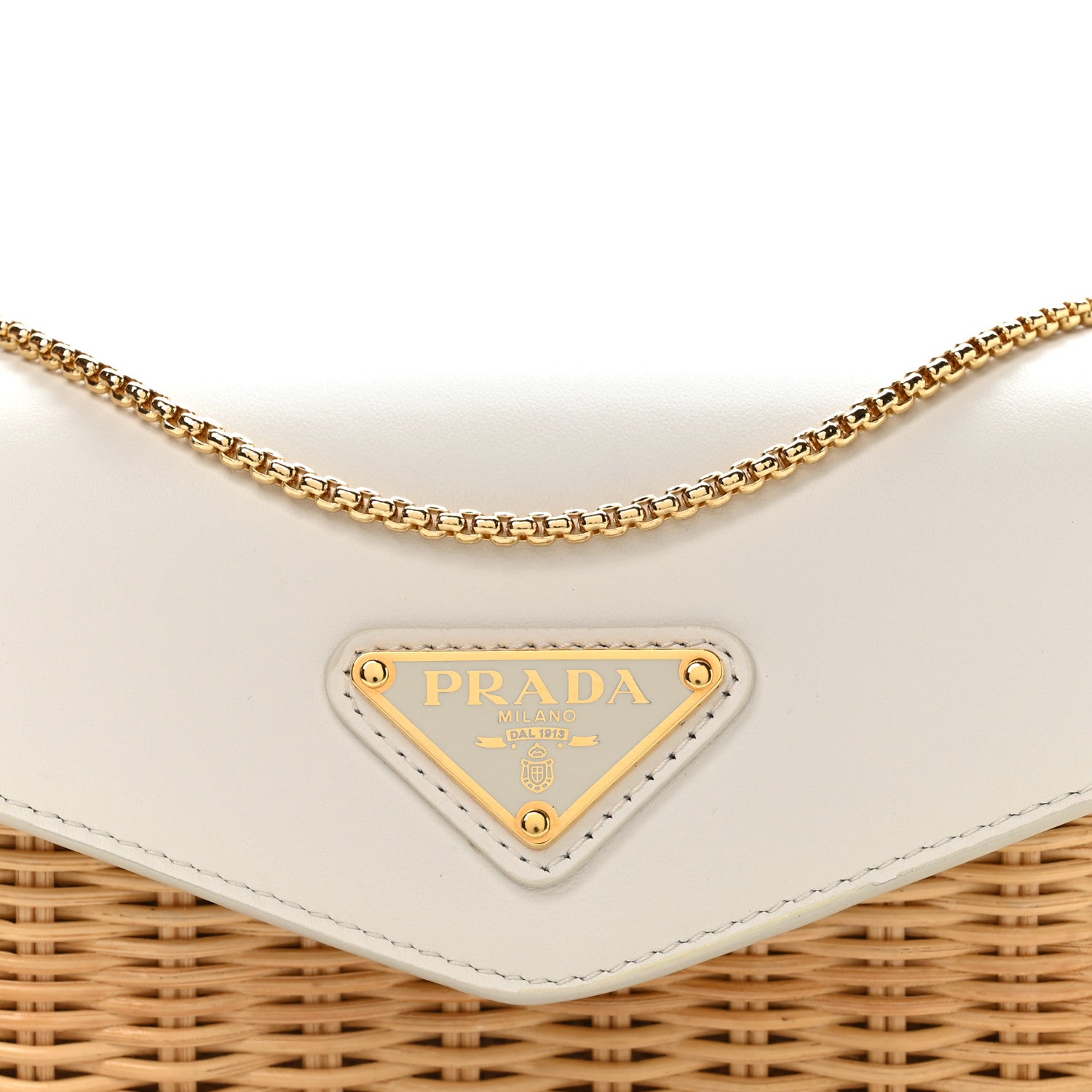 Prada Midollino City Calfskin Mini Bag Naturale White 8 of 11