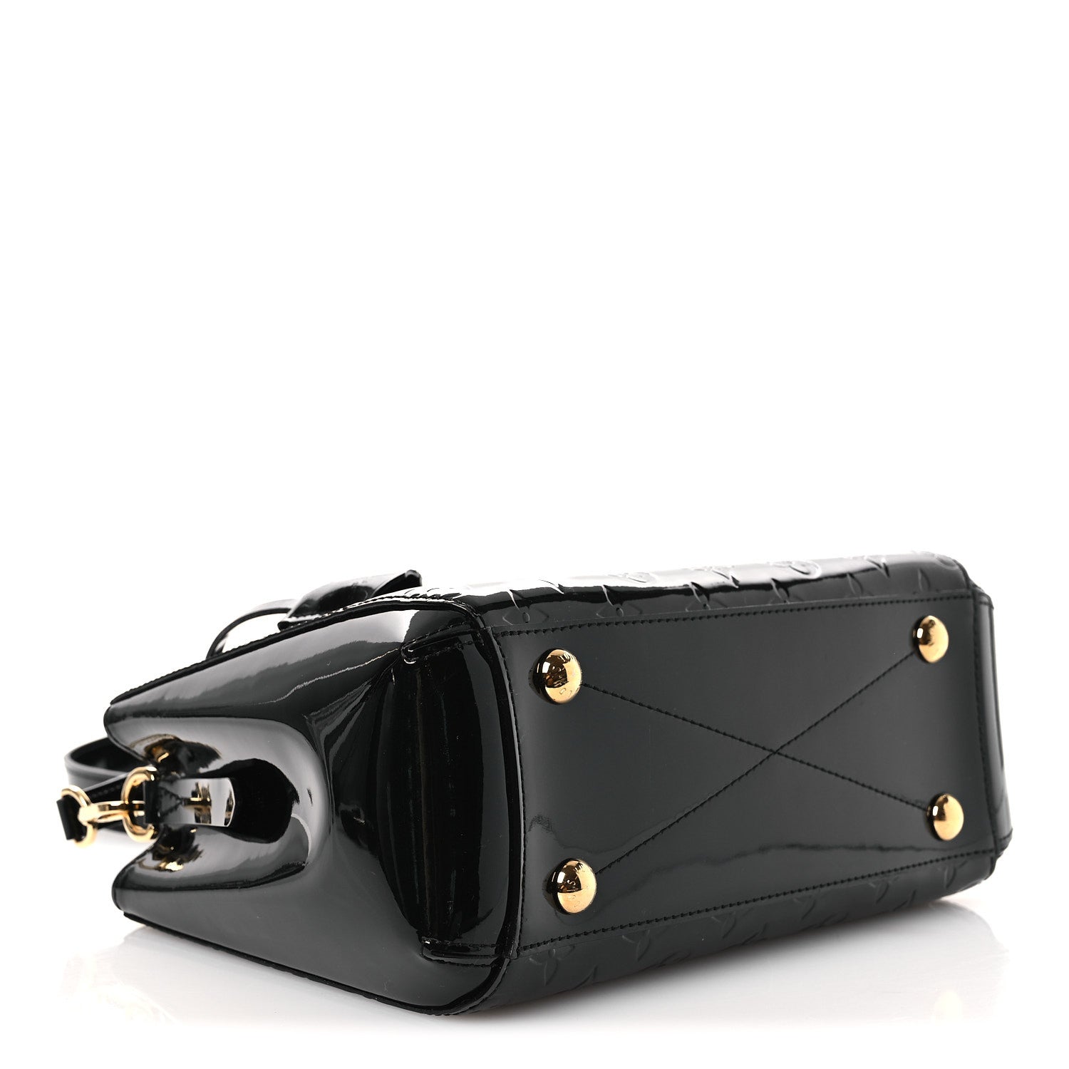 Louis Vuitton Vernis Montaigne BB Black 4 of 11
