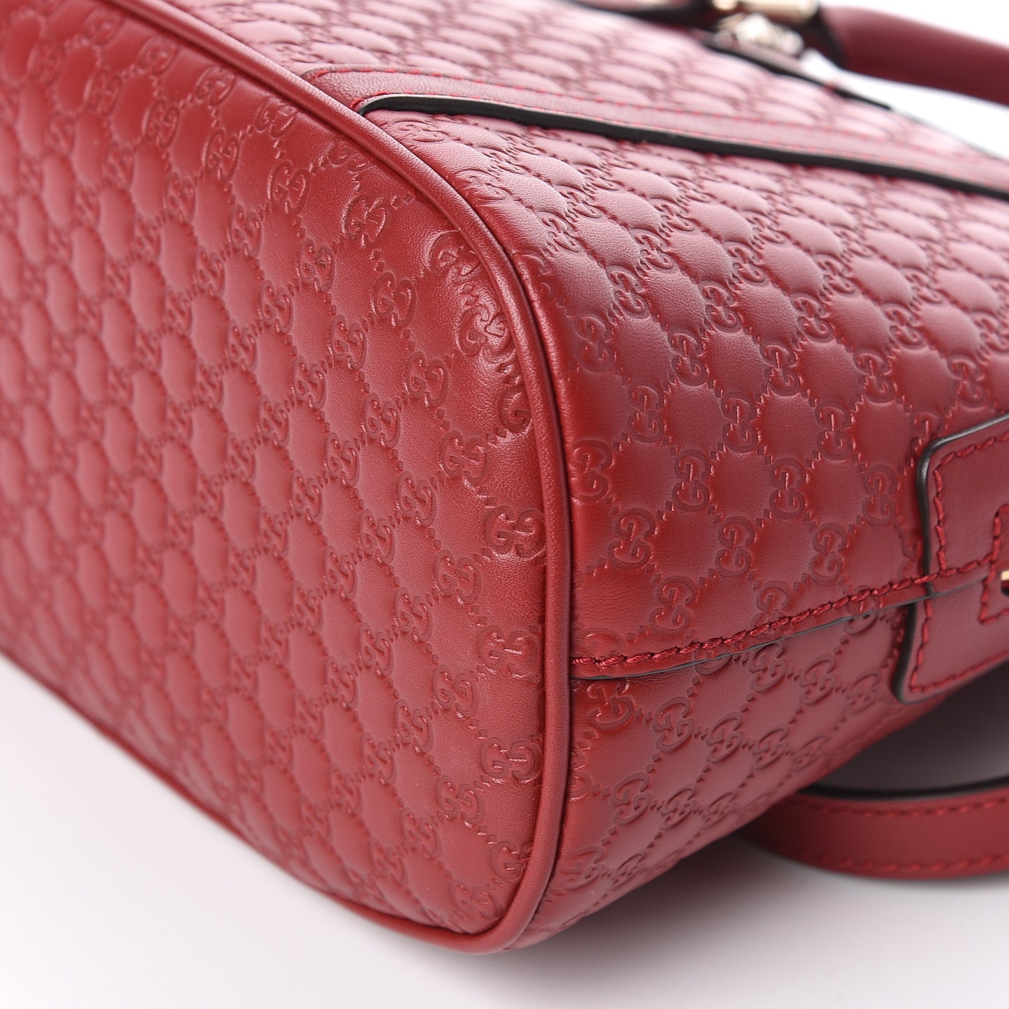 Soft Microguccissima Mini Dome Bag Rosso