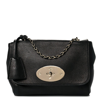Mulberry Glossy Goatskin Small Lily Flap Black 1 of 10