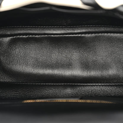 Valentino Garavani Nappa Large Roman Stud Shoulder Bag Black Ivory 5 of 9