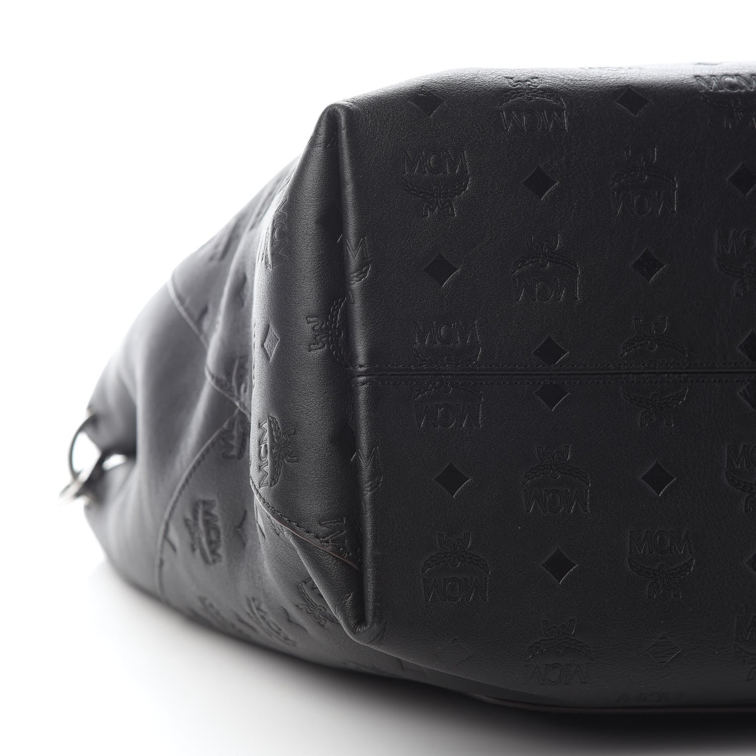 MCM Calfskin Ottomar Monogram Large Klara Hobo Black 5 of 7