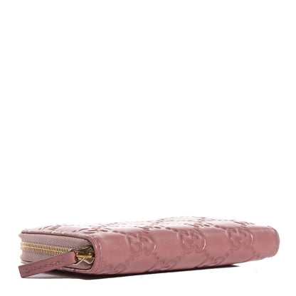 Gucci Guccissima Zip Around Card Case Peonia Rose 4 of 8