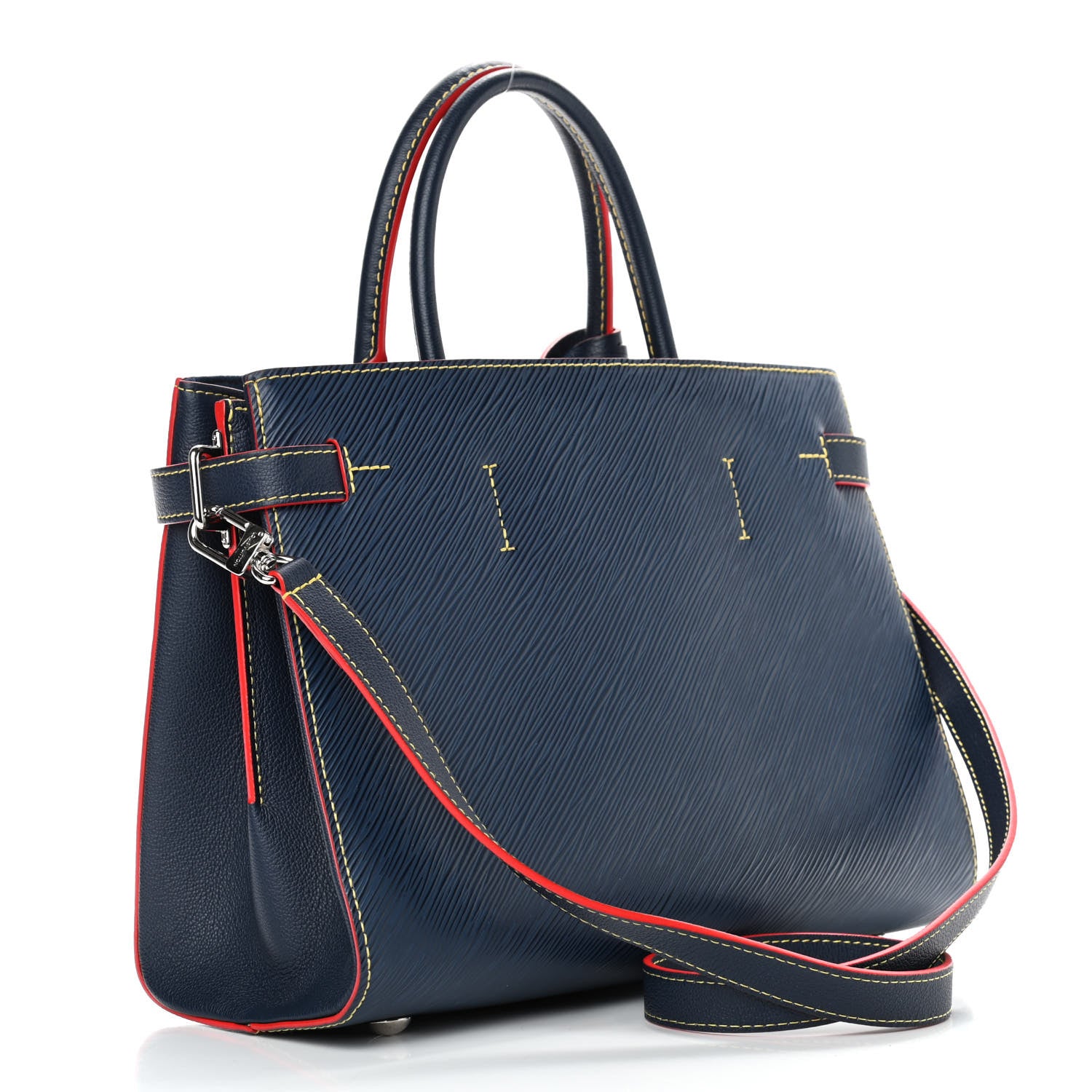 Louis Vuitton Epi Twist Tote Indigo Coquelicot 3 of 13