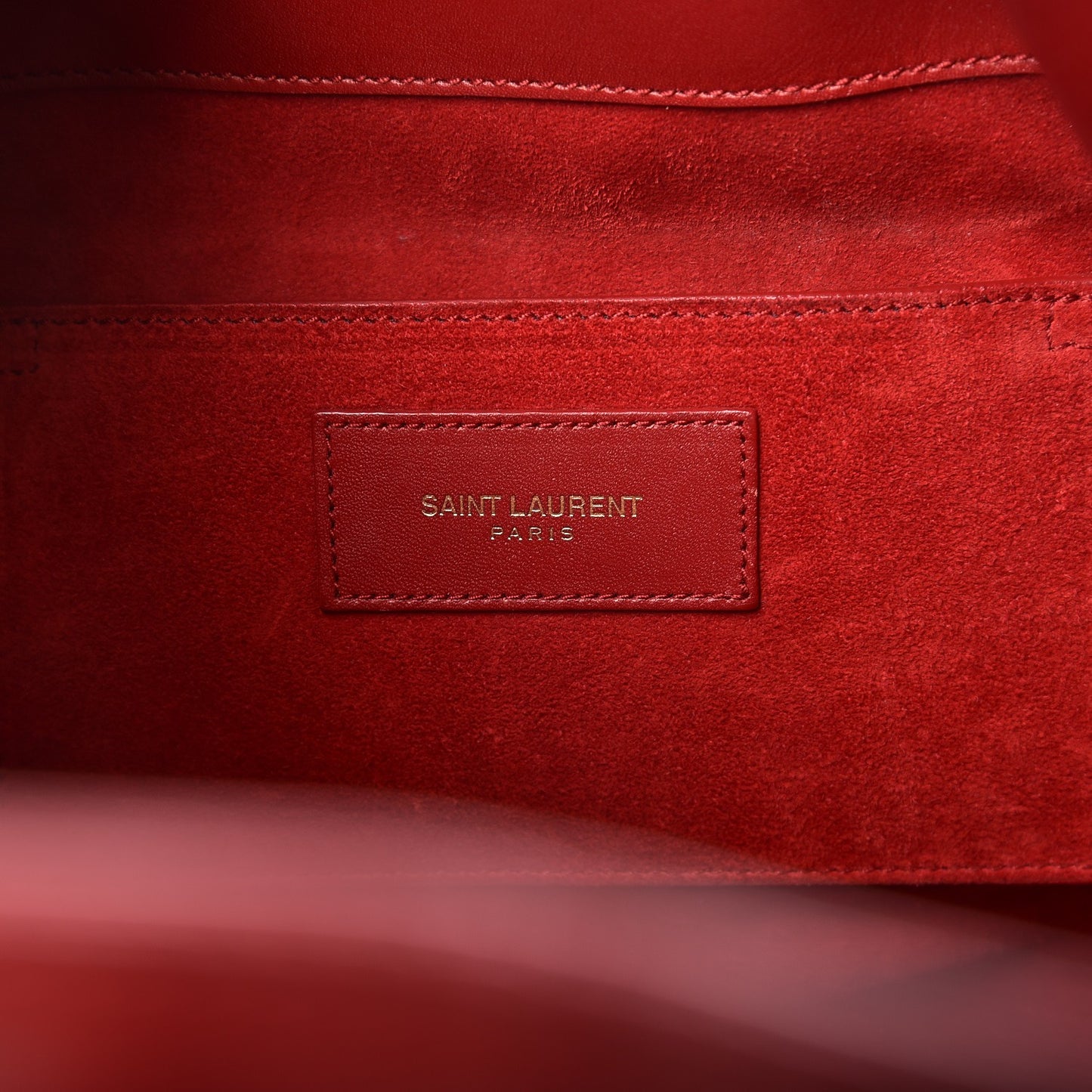 Calfskin Medium Emmanuelle Bucket Bag Lipstick Red
