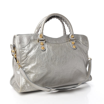 Balenciaga Agneau Giant 12 Gold Hardware City Gris Aluminum 2 of 9