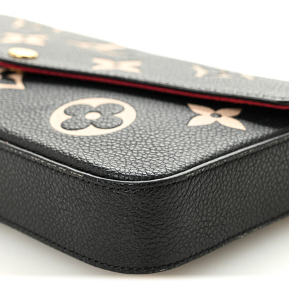 Louis Vuitton Empreinte Monogram Giant Felicie Pochette Black Beige 10 of 10