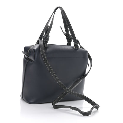 Celine Lambskin Small Soft Cube Satchel Navy 3 of 10