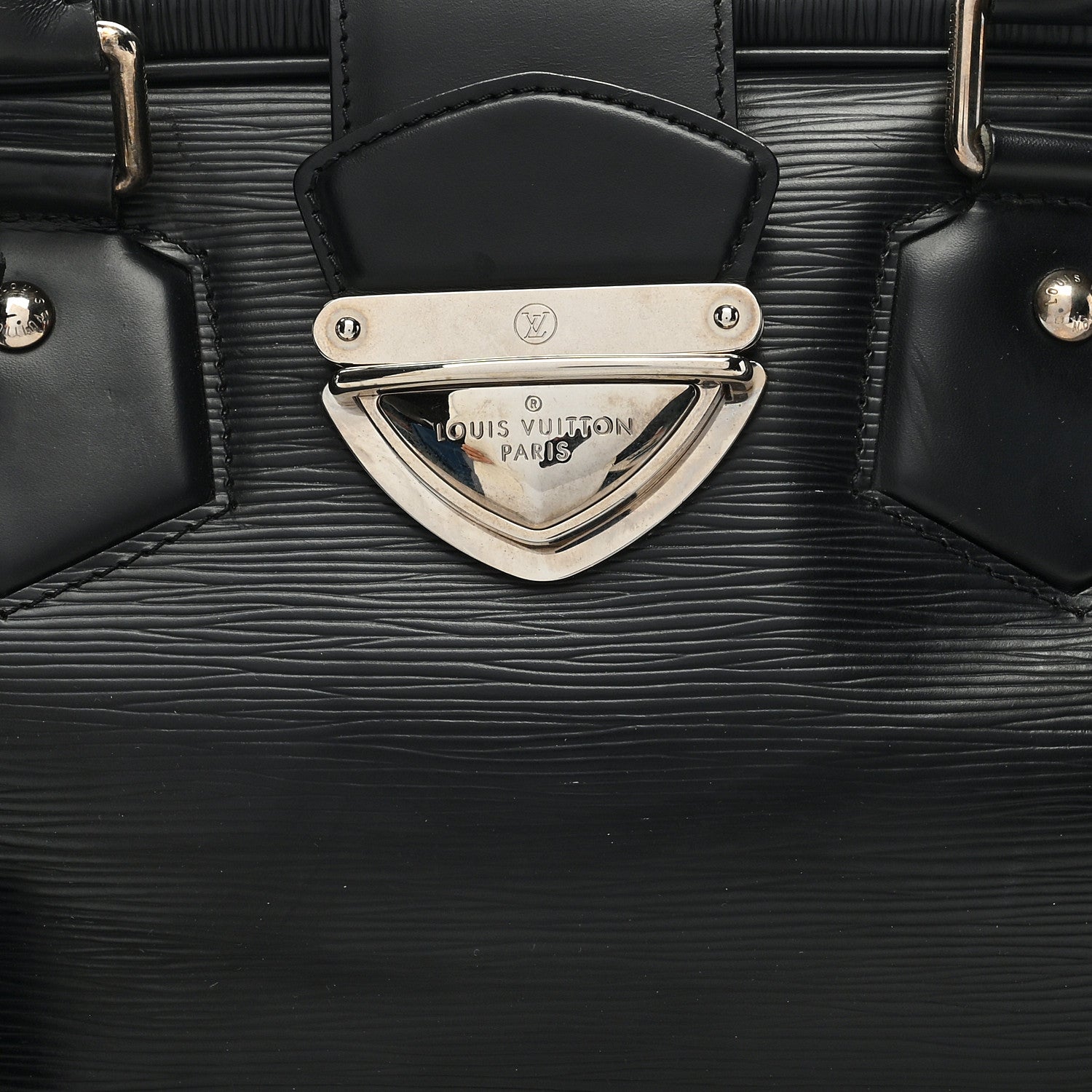Louis Vuitton LOUIS VUITTON Epi Bowling Montaigne GM Black 7 of 12