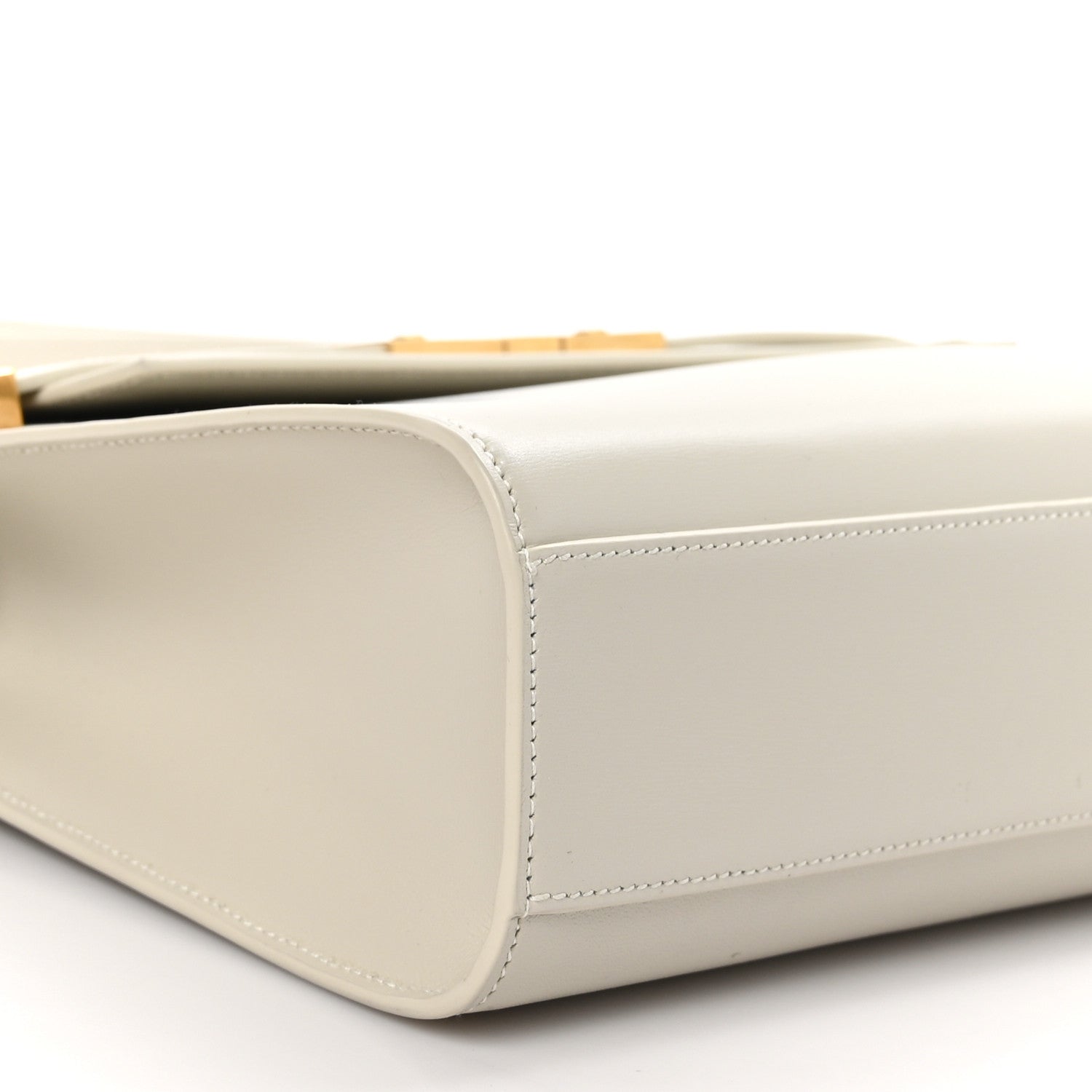 Saint Laurent Smooth Calfskin Manhattan Shoulder Bag Ivory 9 of 11