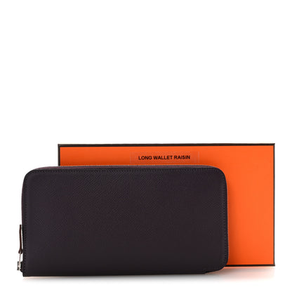 Hermes Epsom Silk'In Wallet Raisin 9 of 9