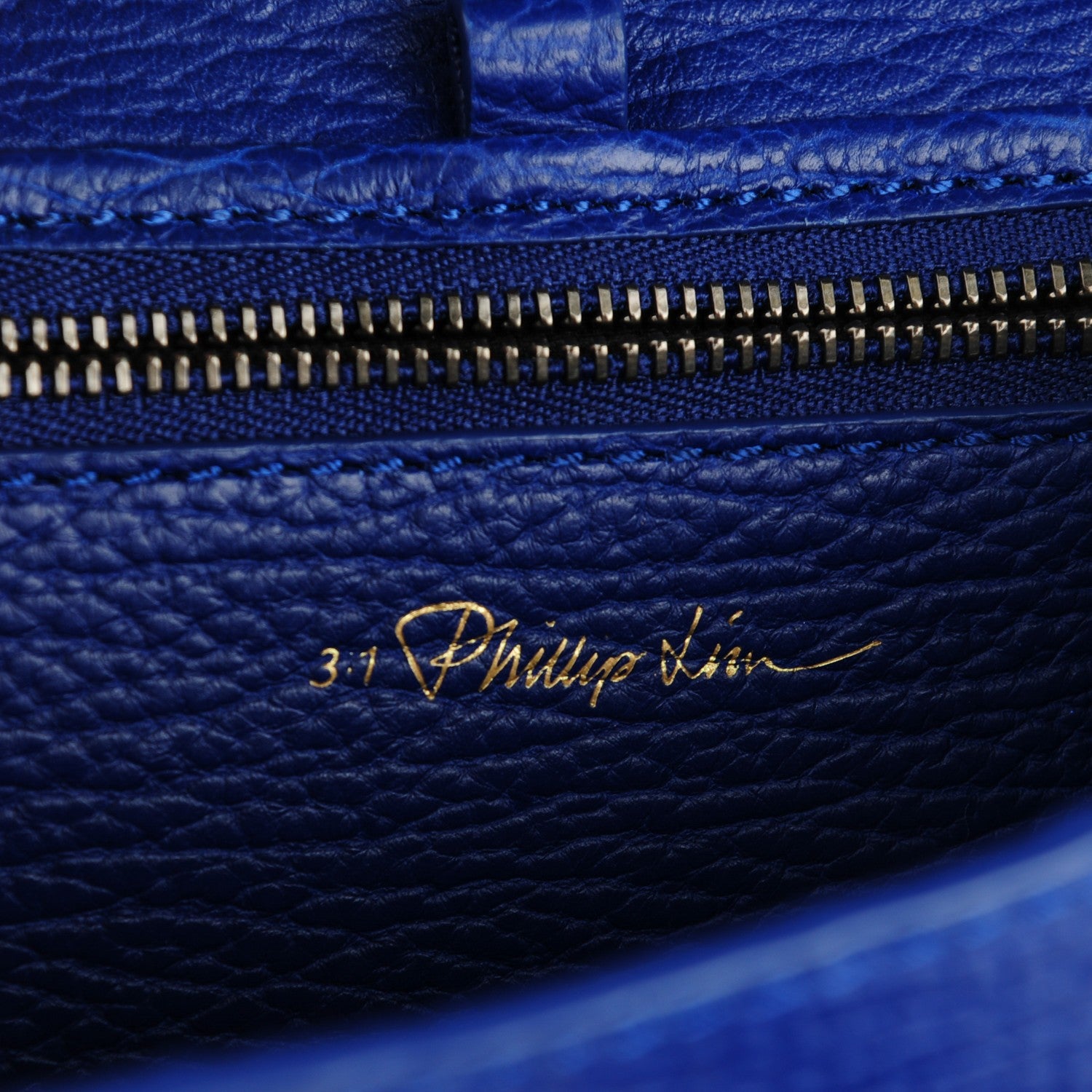 3.1 Phillip Lim 3.1 Textured Calfskin Mini Pashli Satchel Cobalt 9 of 12