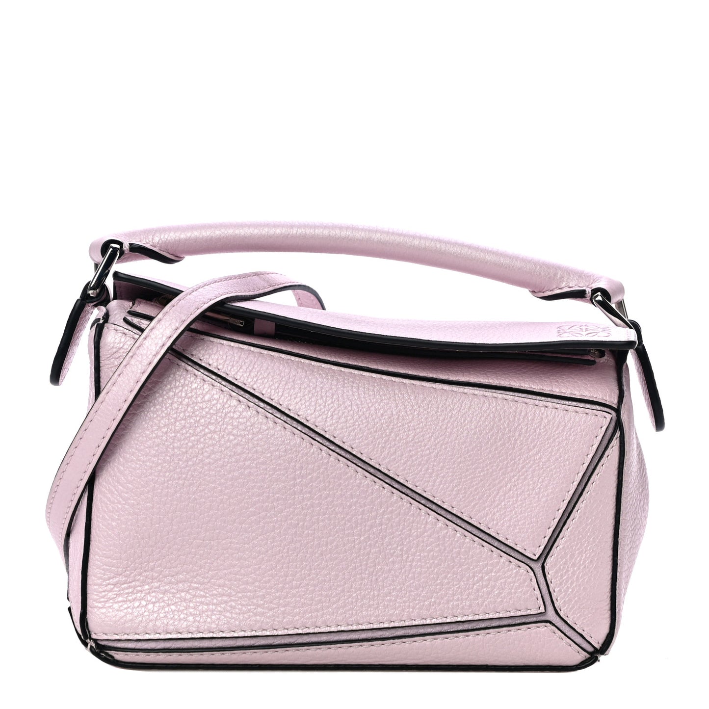 Calfskin Mini Puzzle Bag Icy Pink