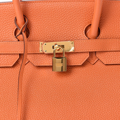 Hermes Togo Birkin 35 Orange 31 of 36