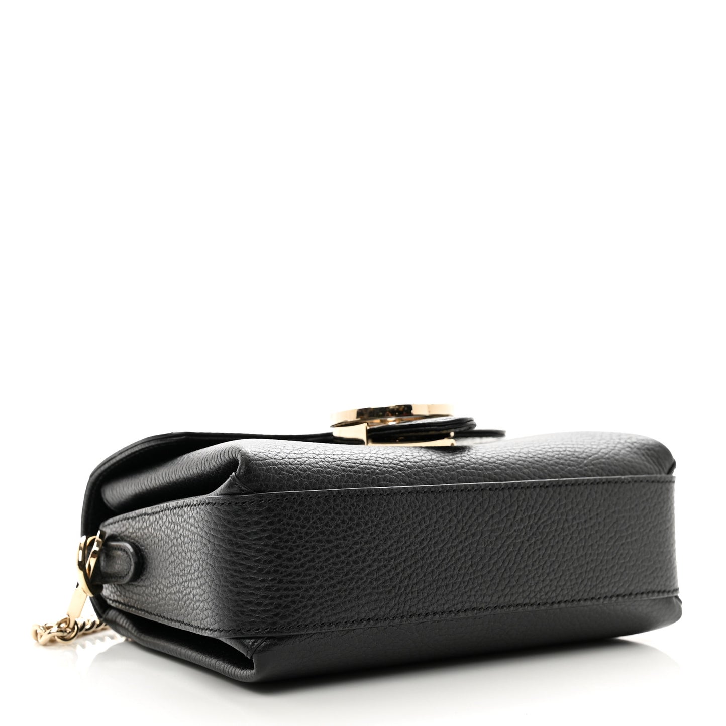Dollar Calfskin Interlocking G Crossbody Bag Black